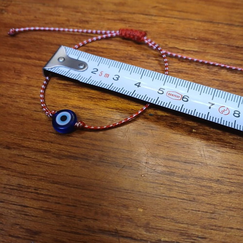 Martaki bracelet with eye, new, adjustable