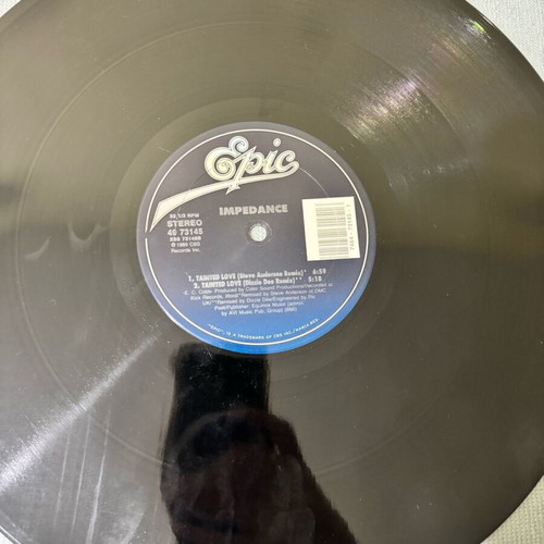 Impedance vinyl used, electronic genre, 1989 USA edition