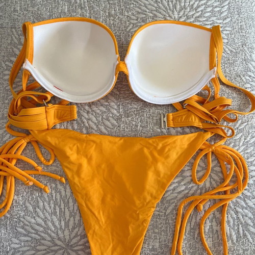 Minerva yellow swimsuit new, size S