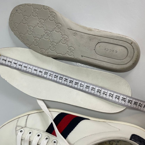 Gucci Ace leather sneakers used, size 37, white