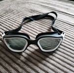 White swimming goggles new
