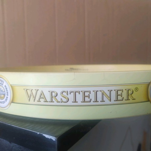 Warsteiner plastic beer serving tray suitable for use or collectors