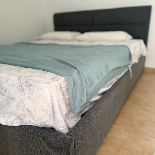 Bed with storage and mattress like new
