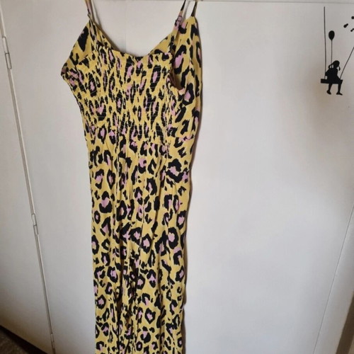 River Island leopard print jumpsuit size 42 like new