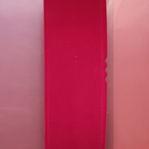 Velvet jewelry box empty like new, red