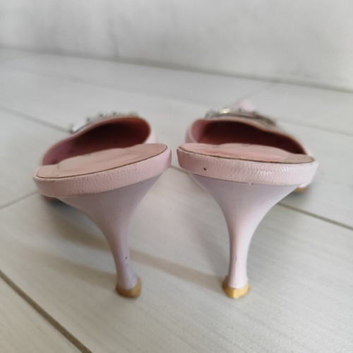 Anelli leather mules size 37 like new, soft pink
