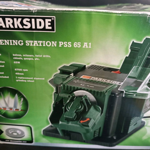 Sharpening station for knives, scissors and more like new