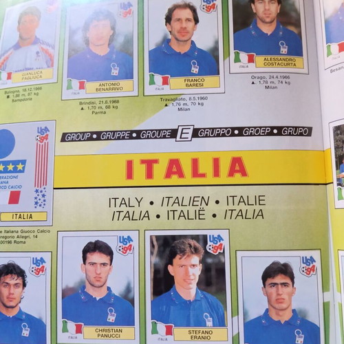 Panini World Cup USA 1994 empty collectible album