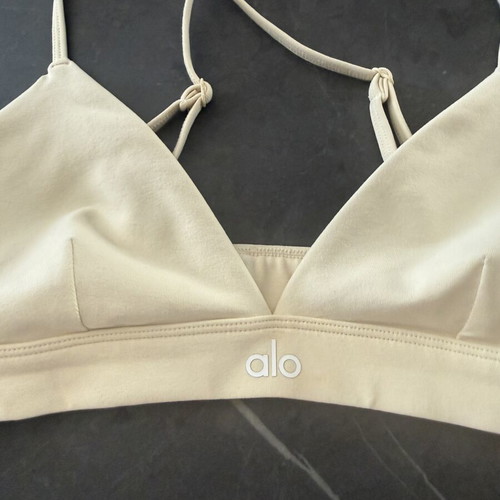Alo Yoga Bra butter yellow like new, size M