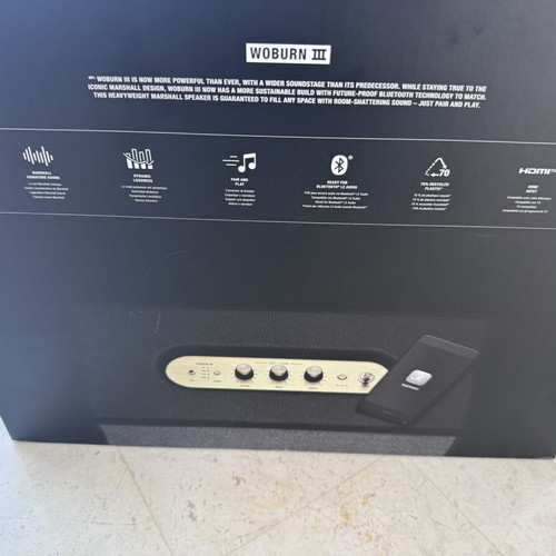 Marshall Woburn 3 Bluetooth speaker, sealed