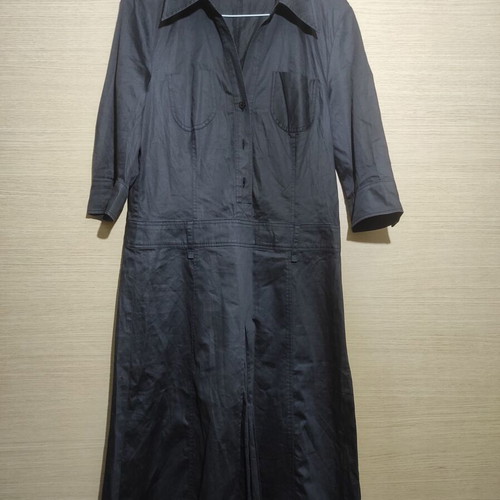 St. Emile Designer Midi Dress Black like new
