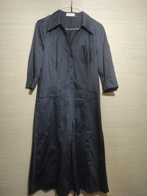 St. Emile Designer Midi Dress Black like new
