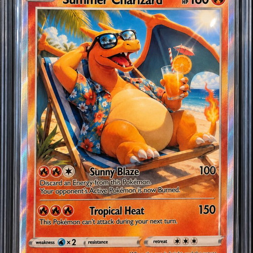 Custom Pokémon Style Card new, personalized collectible fan art