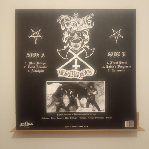 Destruction Bestial Invasion Of Hell LP σαν καινούργιο, clear vinyl, limited edition