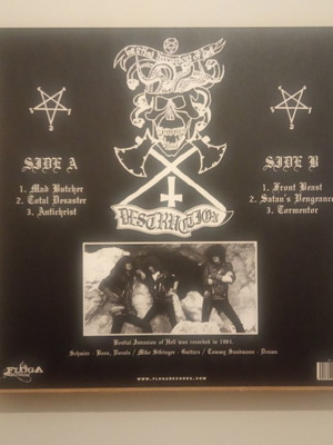 Destruction Bestial Invasion Of Hell LP σαν καινούργιο, clear vinyl, limited edition