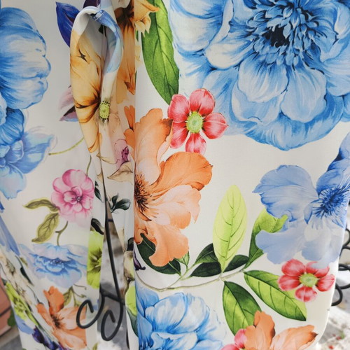 Floral pants size S/M made in Italy new, 75% viscose