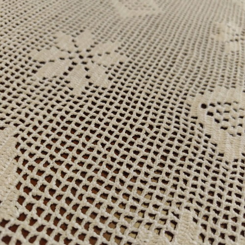 Handmade knitted tablecloth like new 150x240