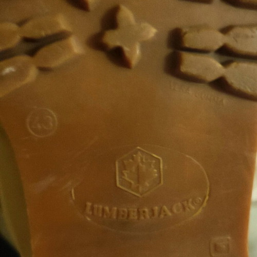 Lumberjack boots used, beige brown, size 43