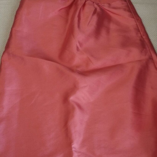 Sam satin dress for 8 years old like new, coral color