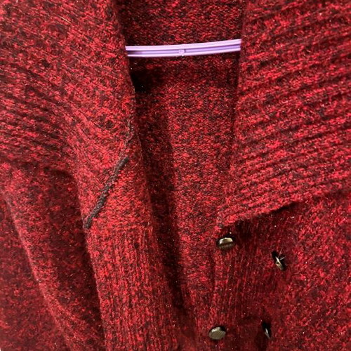Nouveau knitted cardigan like new, burgundy, size S