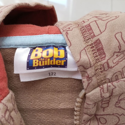 Bob the Builder boys' set size 122, polo shirt and hoodie jacket