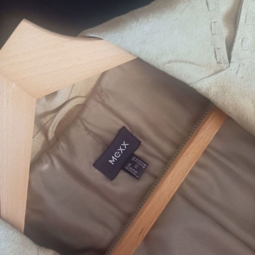 Mexx leather trench coat like new, slim fit, size L