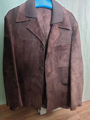 Vintage suede coat genuine leather, like new condition