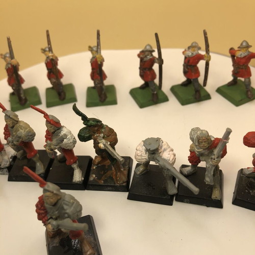Warhammer Empire fantasy archers and riflemen set, used, 17 figures