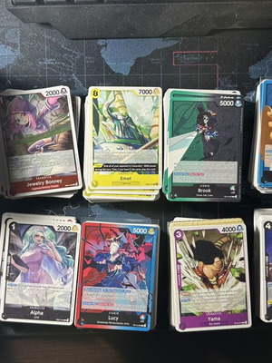 One Piece 15 bulk and Japanese bulk 500+ cards new