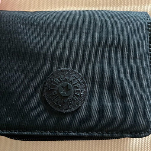 Kipling women's wallet used, black from Money Love series