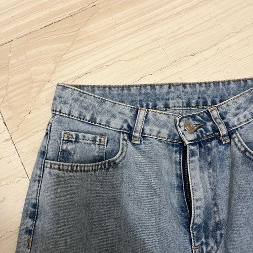 Shein wide blue faded women's jeans like new, size XS