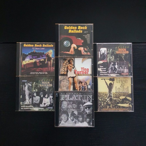 Rock CDs used, pack of 7