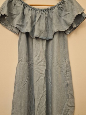 Zara denim dress short size XS like new, blue