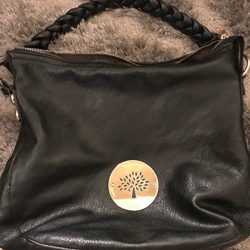 Mulberry shoulder bag used, black, vegan leather