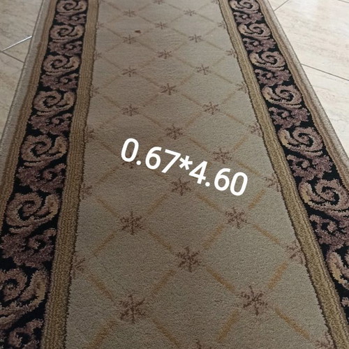 Hallway rug new 0.67x4.60 acrylic 80% and wool 20%