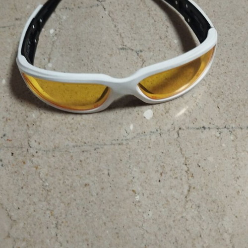 Sunglasses like new, plastic, white and yellow