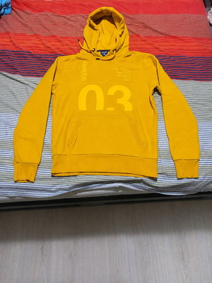 Superdry hoodie like new, yellow, size L