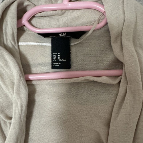 H&M women's cardigan used, beige, size M