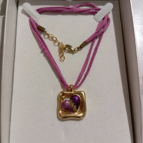 Necklace used with heart-shaped pendant