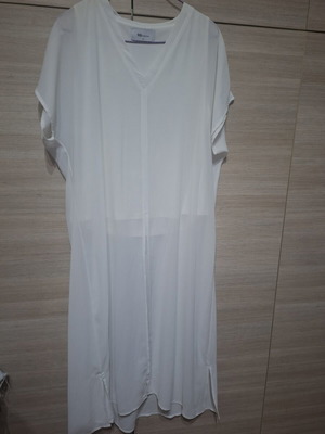 BSB semi-transparent tunic white, like new, size XL
