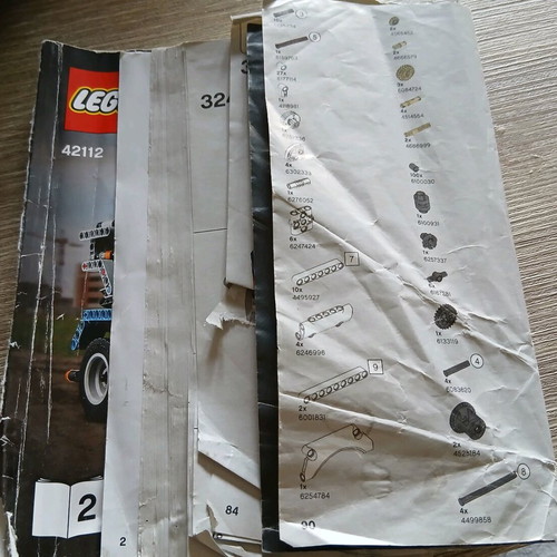 Lego Cement Mixer 42112 used with missing parts