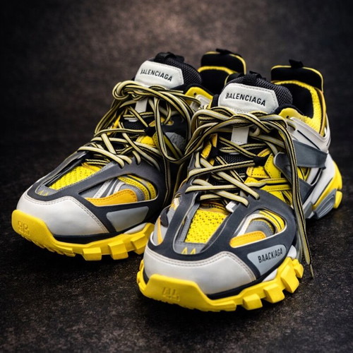 Balenciaga Track sneakers like new, grey and yellow, size 44