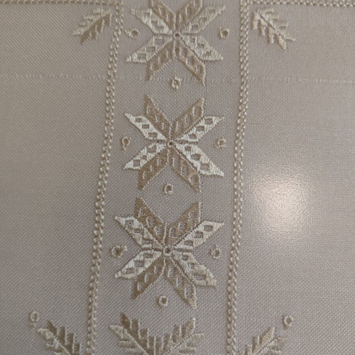 Lefkadian Handmade Embroidery Cross with Frame, New, Silk Thread