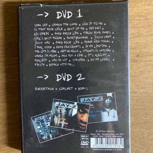 Jay Z S.Carter The King 2-disc DVD in very good condition