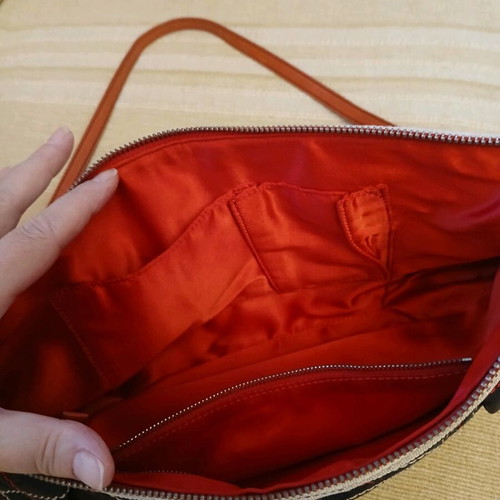 Moschino Chep and Chic bag used, fabric and genuine leather