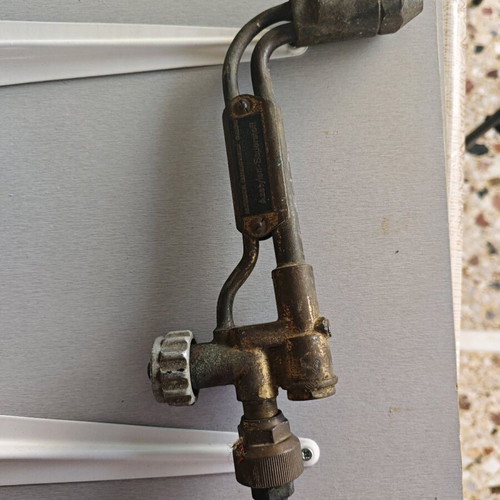 Oxygen cutter used, brass