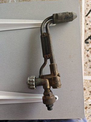 Oxygen cutter used, brass