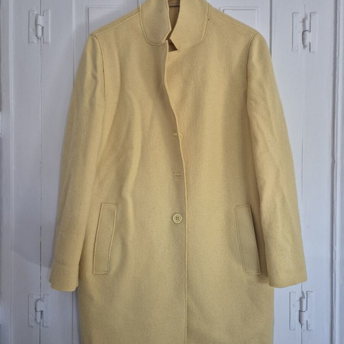 Marella wool coat yellow UK 14 like new