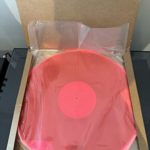 Ακρυλικό slipmat 12” neon pink 3mm σαν καινούργιο για πικάπ
