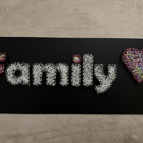 String art painting Family custom made